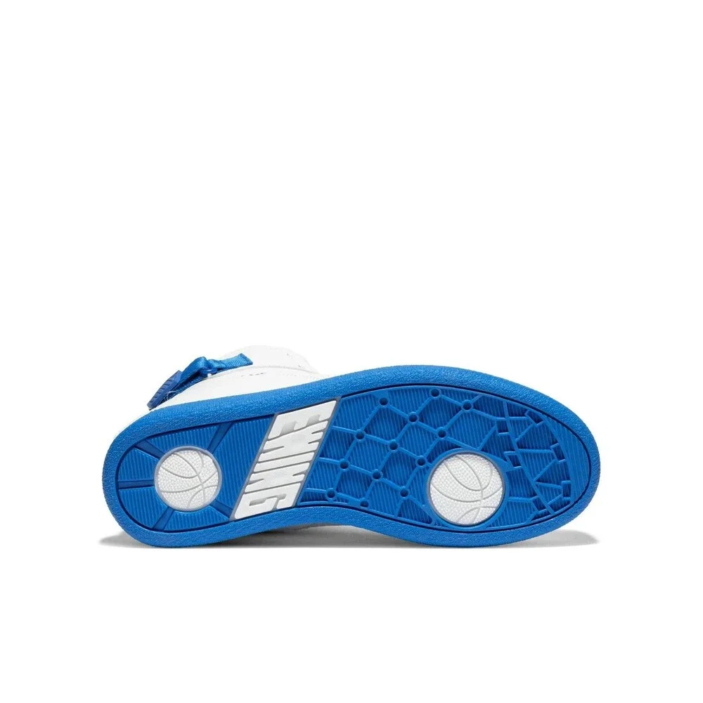 PATRICK EWING ATHLETIC KIDS GRADESCHOOL 33 HI REBOUND White/Blue/Orange Size 2.5 - Picture 4 of 4